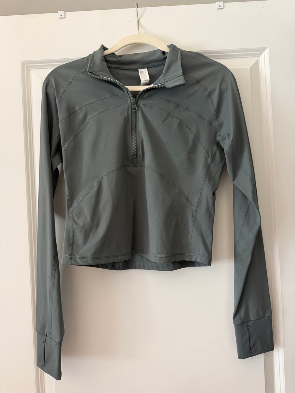 Half-Zip Long Sleeve Performance Top in Slate